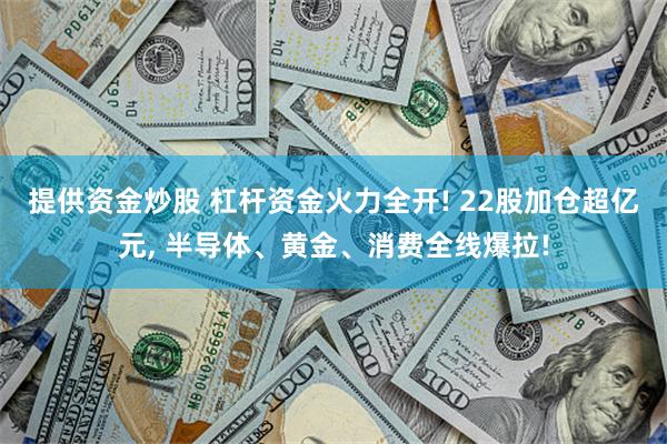 提供资金炒股 杠杆资金火力全开! 22股加仓超亿元, 半导体、黄金、消费全线爆拉!