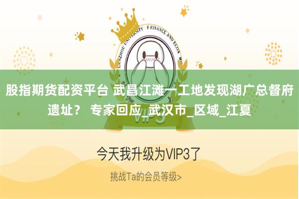 股指期货配资平台 武昌江滩一工地发现湖广总督府遗址？ 专家回应_武汉市_区域_江夏